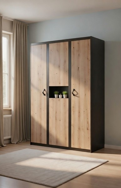 Kleiderschrank Aus Holz Mit Modernem Design FüR Stilvolle Schlafzimmer-image