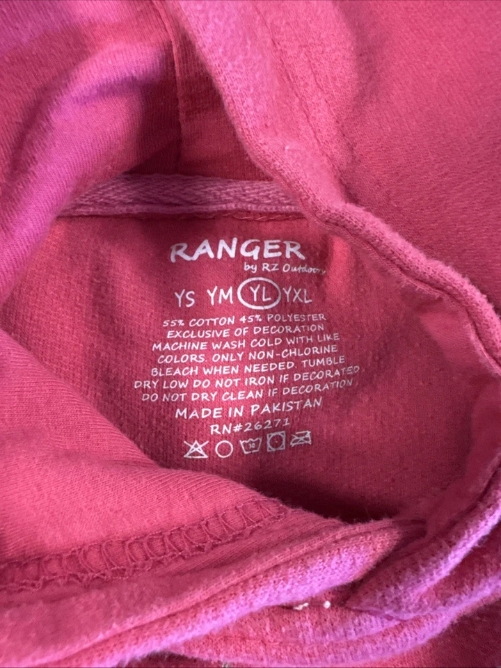 Sudadera con Capucha Rosa REALTREE para Niña Talla Grande Juvenil Foto 4 de 4