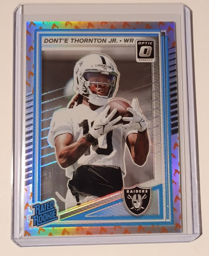 2025 Donruss Optic Rated Rookie Dont’e Thornton Jr Fire Emoji SSP SP  #279 🔥🔥