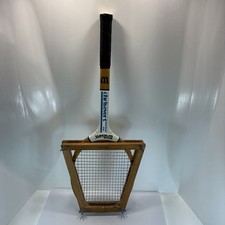 Vintage Wooden Wilson Chris Evert American Star Tennis Racket with Racket Press