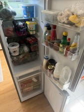 Logik Freestanding Frost Free 2-Door Bottom Freezer Fridge Freezer Silver