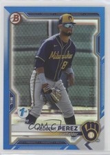 2021 Bowman Draft 1st Edition Blue Foil 125/150 Hedbert Perez #BD-97 0m7o