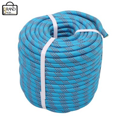 6500 Lbs 1/2'' × 150' Durable Polyester Braided Rope Arborist Tree Hiking Rope