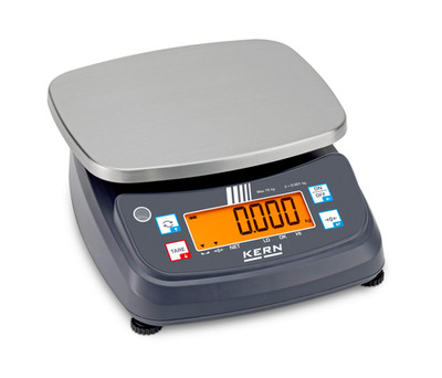 IP-geschützte Tischwaage mit Checkweighing-Display [Kern FPB]
