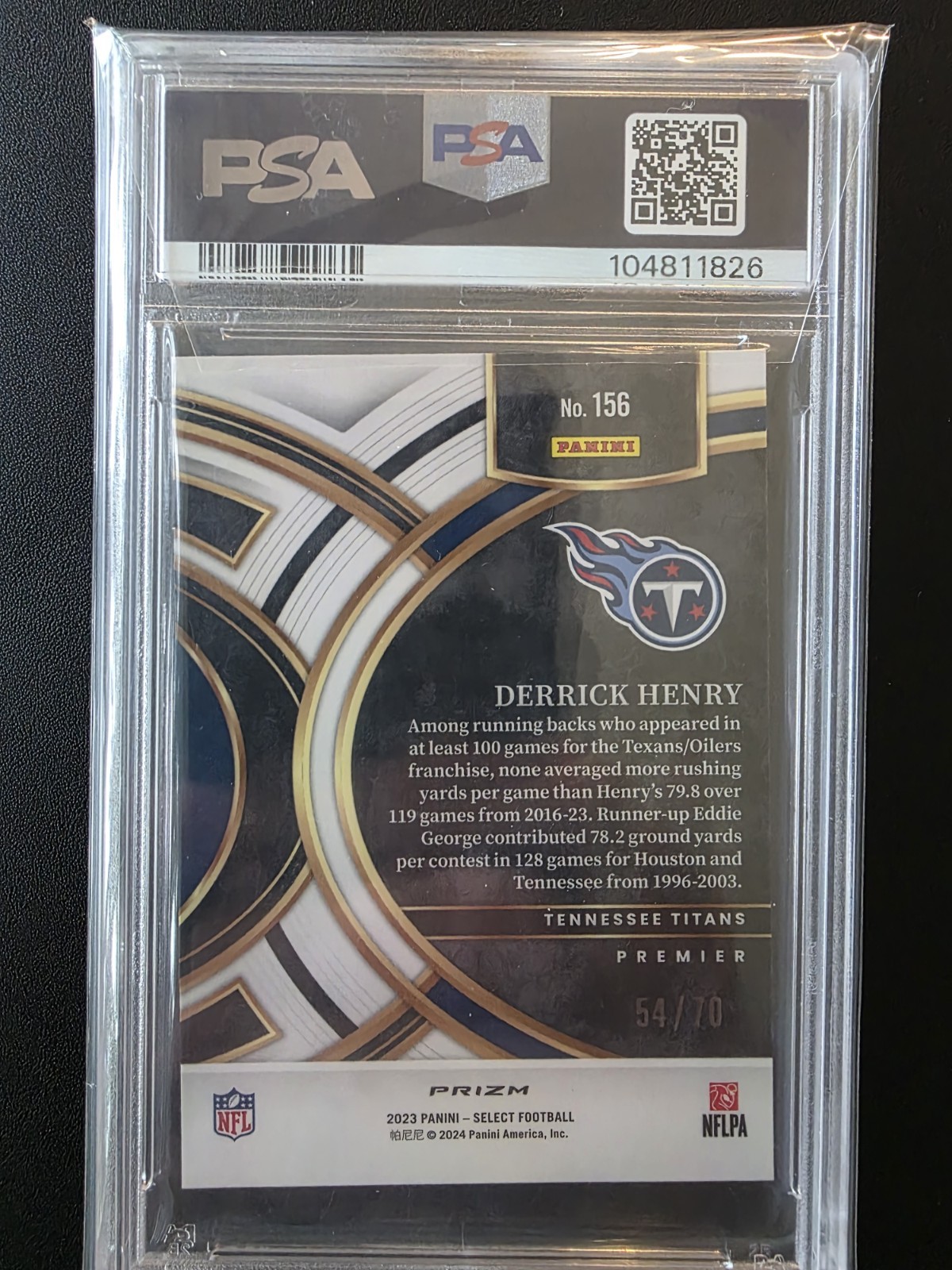 2023 Derrick Henry Select Dragon Scale/70 PSA 10 🔥🔥🔥🔥🔥 view 2