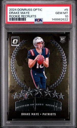2024 Panini Donruss Optic - Rookie Recruits Drake Maye #5 (RC) PSA 10