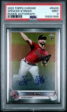 2022 Topps Chrome - Rookie Autographs Spencer Strider #RA-SS (AU, RC) PSA 9
