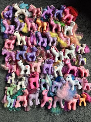 Vintage MLP My Little Pony Huge Toy Lot 48 Ponies Figures Minis G3 Mix Gen RARE!