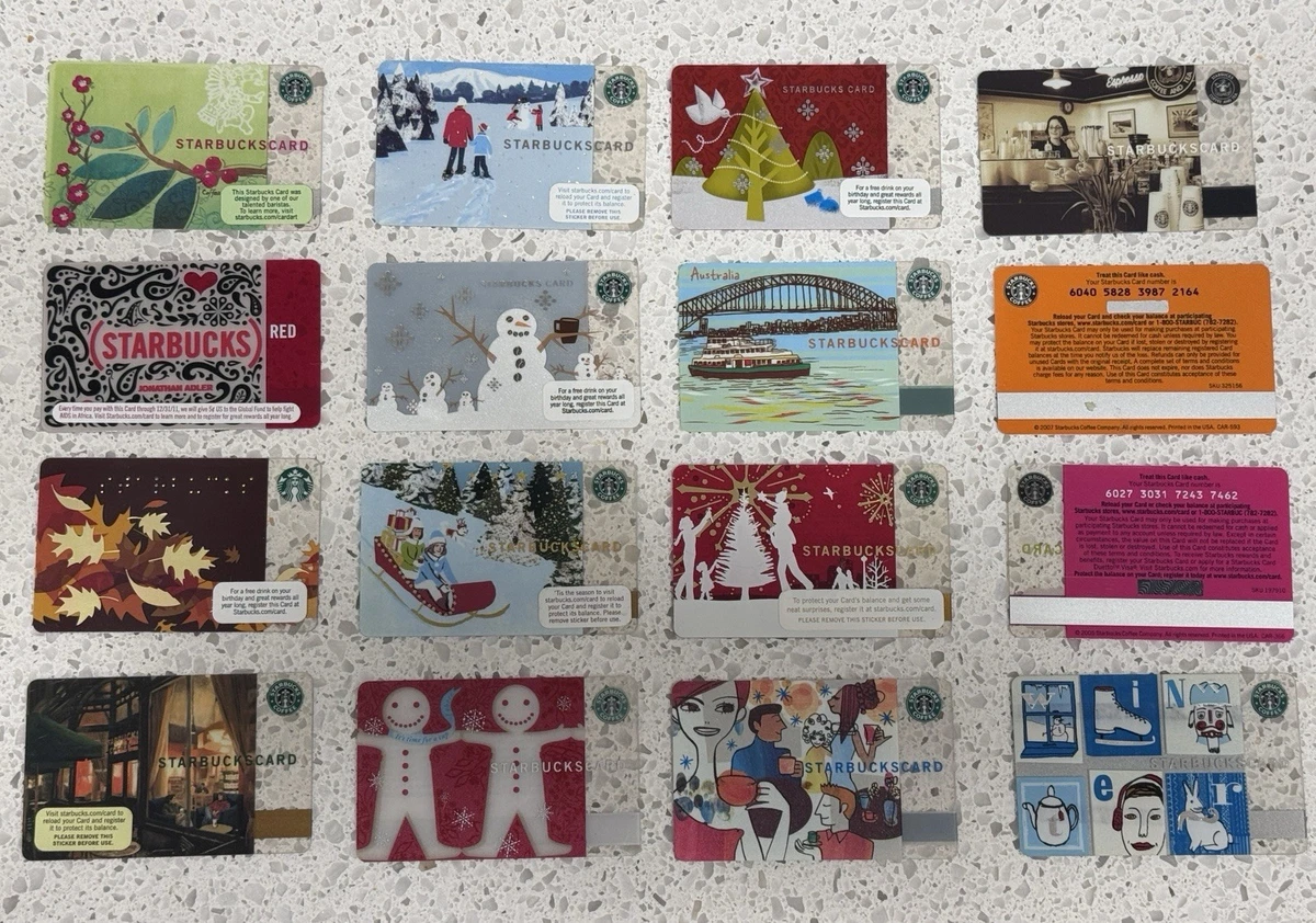 rare starbucks gift cards A Brief History of Limited-Edition Starbucks Gift Cards