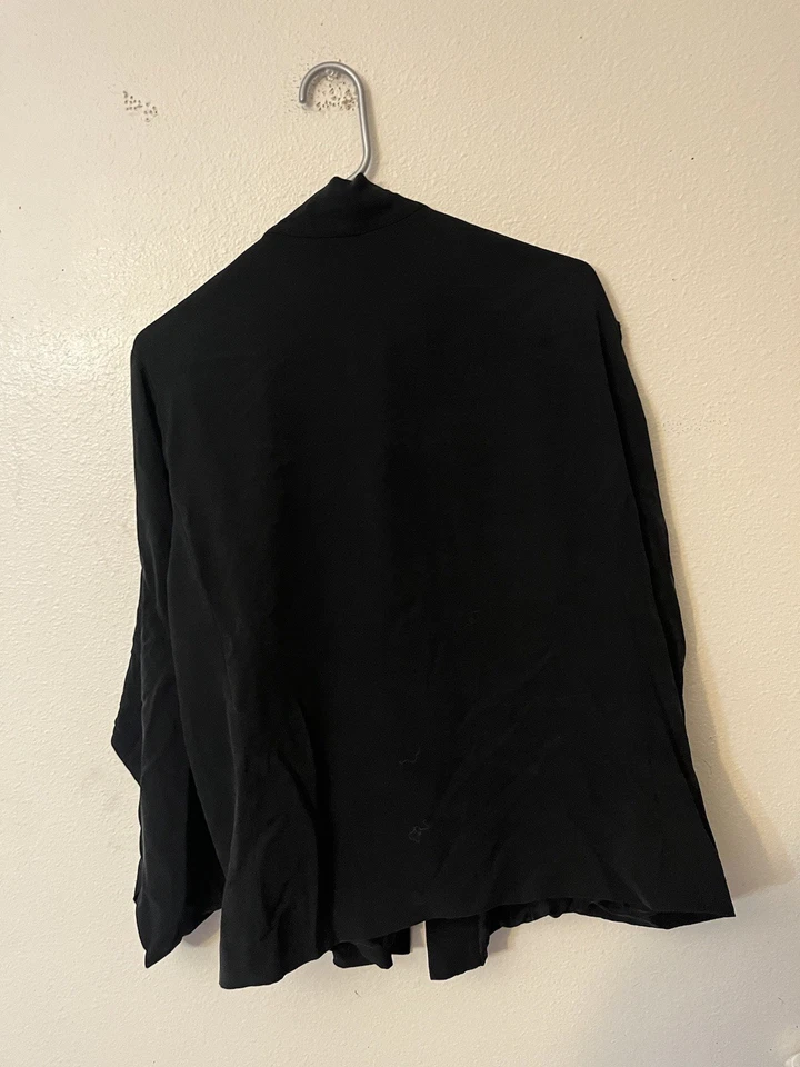 Cárdigan para mujer Eileen Fisher frente abierto mezcla de seda talla XL sostenible Foto 2 de 4