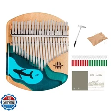 Hluru Kalimba Thumb Piano (21-keys Resin Whale)