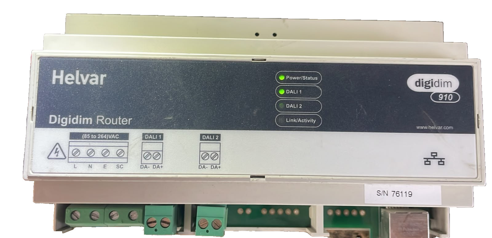 HELVAR 910 REV.30 HELVAR 910 DIGIDIM ROUTER REV.30 100MA 230V 1