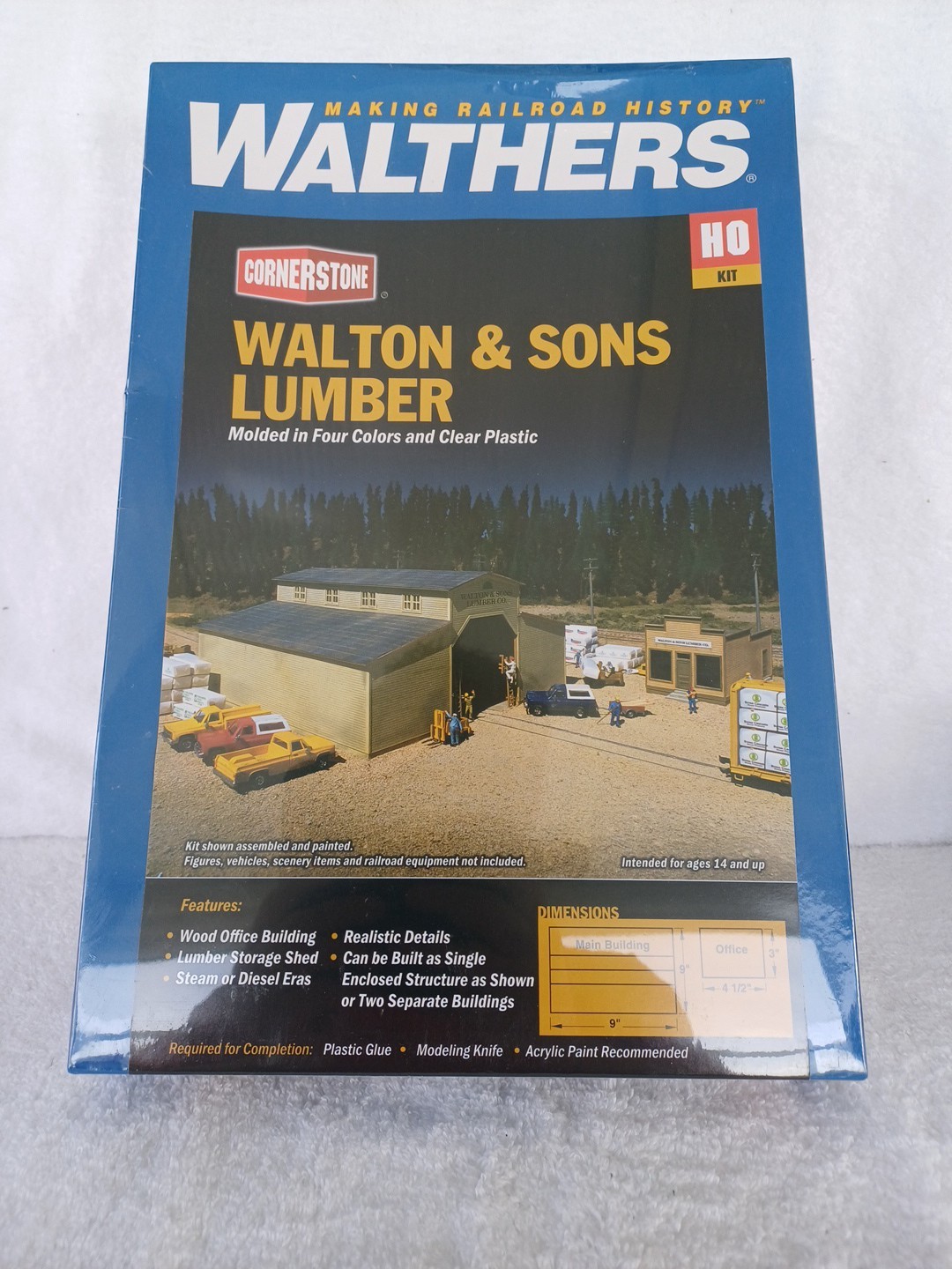 Walthers HO Gauge 933-3057 Walton & Sons Lumber FACTORY CELLOPHANE SEALED Kit