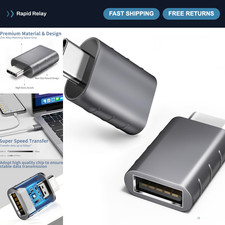 USB C to USB Adapter - Type C OTG Converter, High-Speed Data Transfer, 2 Pack