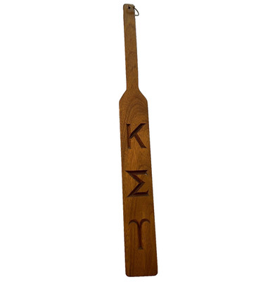 Vintage Kappa Sigma Upsilon Wooden Fraternity Pledge Paddle 32'' Dedication