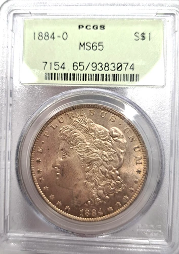 1884-O $1 Morgan Dollar PCGS MS65 OGH Awesome Toning & Detail! High Grade! #P230