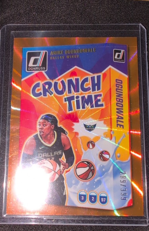 2025 Panini Donruss WNBA - Crunch Time Arike Ogunbowale #1 Orange Laser /399