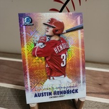 2021 Bowman Chrome Mojo Refractor Dawn of Glory (Austin Hendrick DG-15) Reds