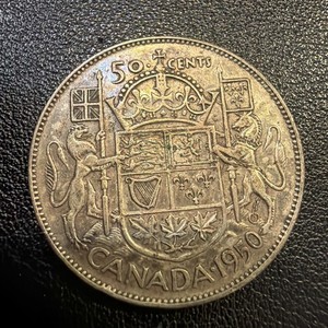 1950 Canada 50 Cents Half Dollar - George VI Gu416