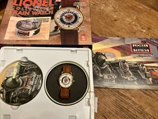 LIONEL COLLECTIBLE TRAIN WATCH FEATURING MOTION REAL TRAIN SOUNDS