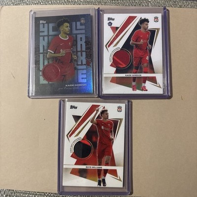 Topps Liverpool - Kaide Gordon - Patch x2 + Rhys Williams - Patch 