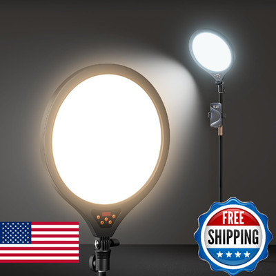 Ring Light with Stand and Phone Holder, 14'' Professional Full-Screen Large Ring
