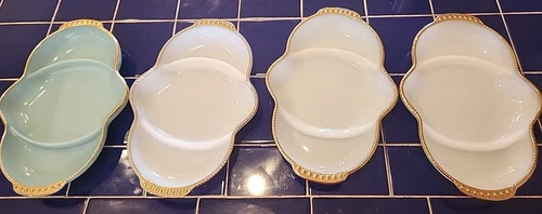 Vintage Fire King Anchor Hocking Divided Dishes, Candy Dishes, Relish Trays