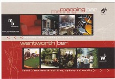 V07474 Australia Avant Card #7474 University of Sydney Union Bars postcard