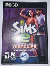 The Sims 2 Nightlife PC Game Expansion Pack 2005 Complete Tested
