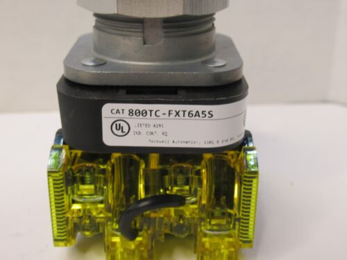 (NEW) ALLEN BRADLEY 800TC-FXT6A5S Series T 2-Position Red Push Button Switch - Picture 3 of 6