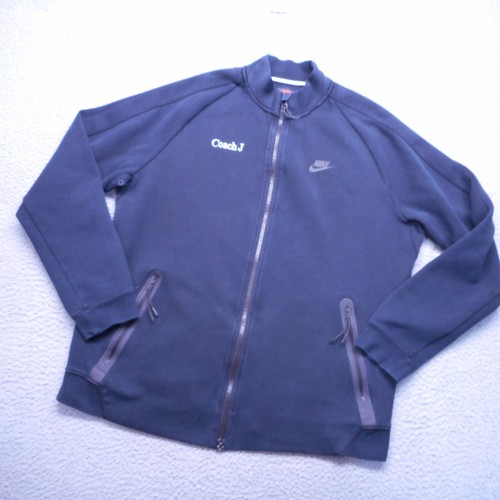 Nike Jacket Mens Large Black Tech N98 Spell Out Mini Swoosh Zip Pockets - Picture 2 of 15