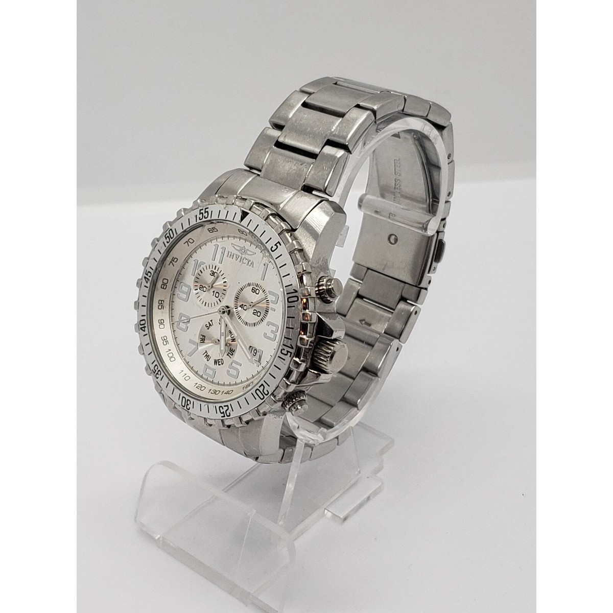 Invicta Men's Specialty 45mm Stainless Steel Chronograph Quartz