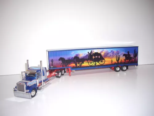 DCP FIRST GEAR 1/64 PETERBILT 389 WITH SLEEPER AND WESTERN MURLED KENTUCKY VAN