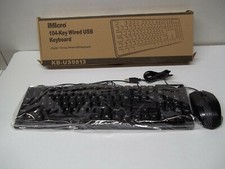 Imicro stylish 104 key wired USB keyboard  mouse KB-US9813