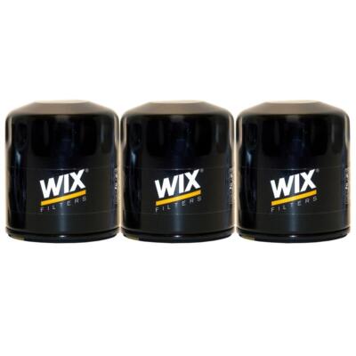 Wix Set 3 Engine Motor Oil Filters For Chrysler Dodge GM Saab Ford LR Saturn