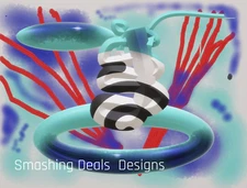 UAP 1 Abstract Portrait  - Instant Download Printable Digital Wall Art