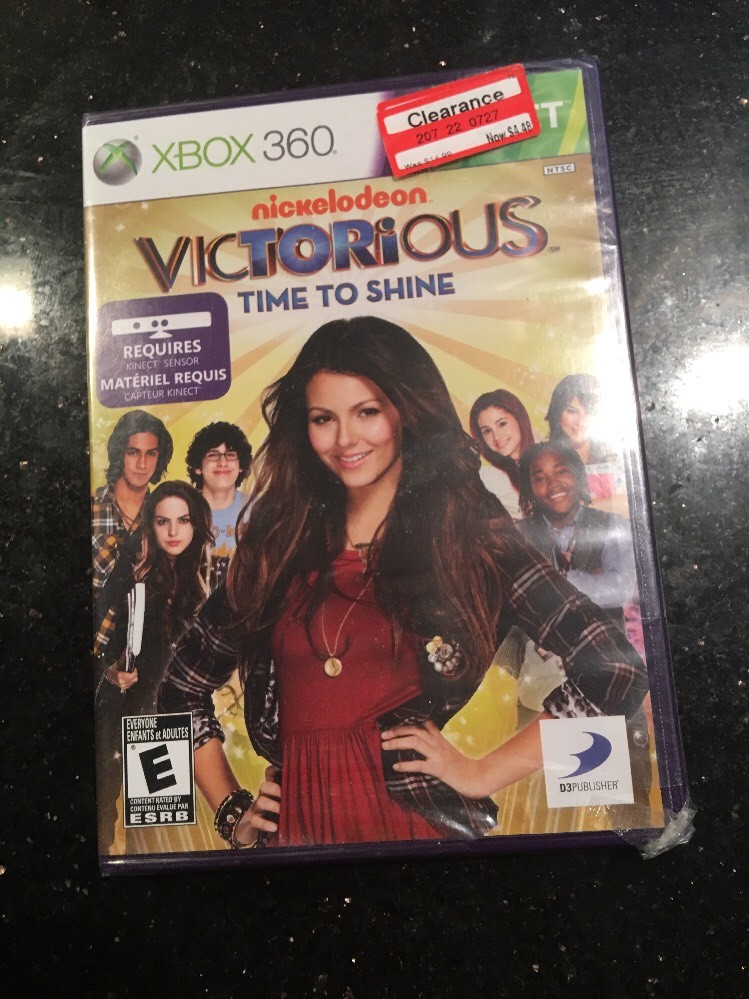 XBox 360 KINECT Game Nickelodeon VICTORIOUS Time to Shine (New