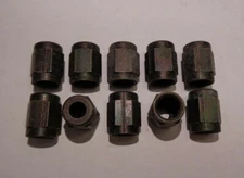AIRCRAFT STEEL COUPLING NUTS AN818-2 SET OF 10 EACH NEW