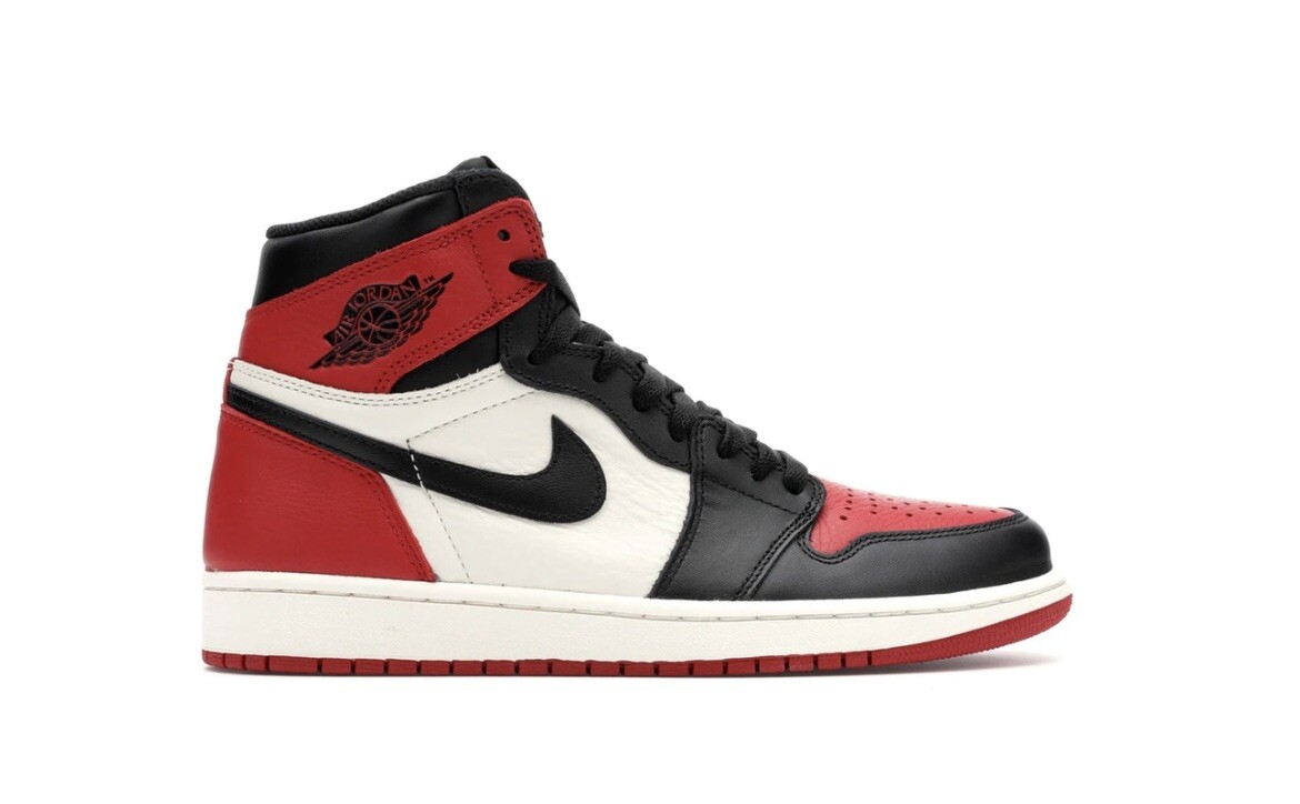 Size 8.5 - Nike Air Jordan 1 Retro High OG Bred Toe