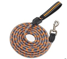 Dog Leash 4FT Pet Rope Heavy Duty Reflective Nylon Handle Swivel Hook New