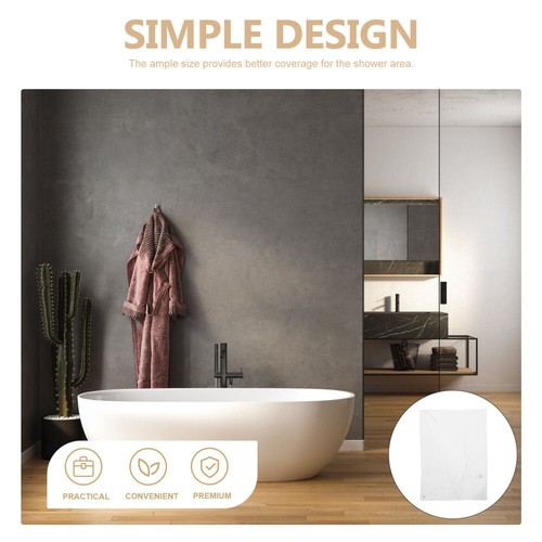 5pcs Duschvorhang wasserdichtes Badezimmer Duschvorhang Doppelschicht Badewanne - Bild 7 von 10