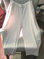 NWT FRESH PRODUCE STRIPED WIDE LEG FLOWING AND VERSATILE AVILA CAPRI ... M 