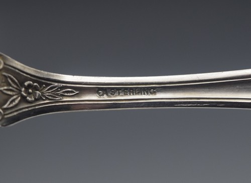 INTERNATIONAL SILVER LA ROCHELLE SET OF 4 STERLING SILVER TEASPOONS 85 GR 1909 - Picture 6 of 7