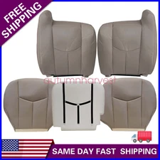For Chevy Silverado Avalanche 2003-2006 No Armrest Front Seat Cover & Foam Tan