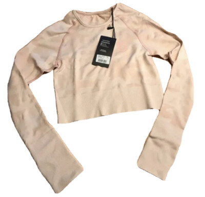 Beyond Limits Cropped Seamless Damen Langarmshirt XS-S