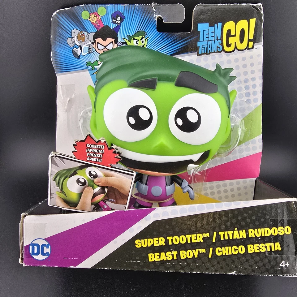 Figura Super Tooter Mattel Teen Titans Go 2016 6 pulgadas (nueva) paquete ligero desgaste Foto 2 de 4