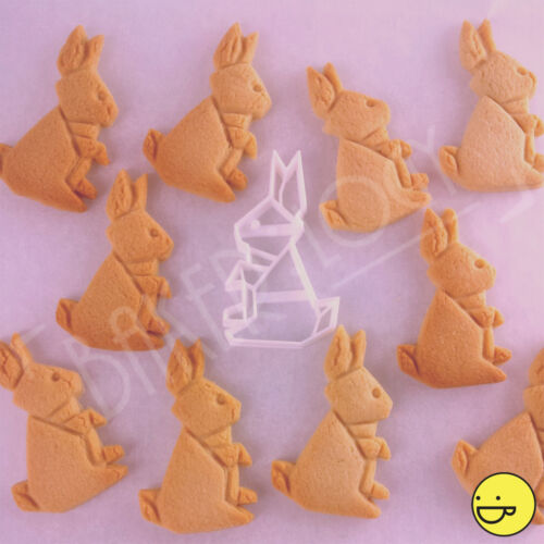 Origami Kaninchen Keksausstecher Süß Hase Kaninchen Haustiere Tiere Plätzchen - Bild 2 von 4