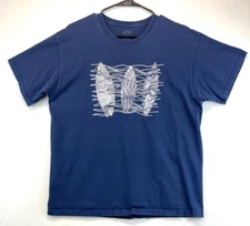 Port & Company T-Shirt - Mens XL - Blue - Puerto Rico - Surf Boards (1951)