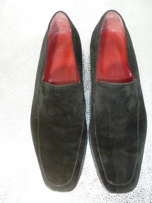 TARYN ROSE MEN'S BLACK SUEDE SLIP ON DRESS SHOES SZ EU 43 US 10