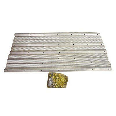 Cylinder Rasp Bars Kit - Chrome Fits John Deere 9610 9660 9600 9650 AH205125